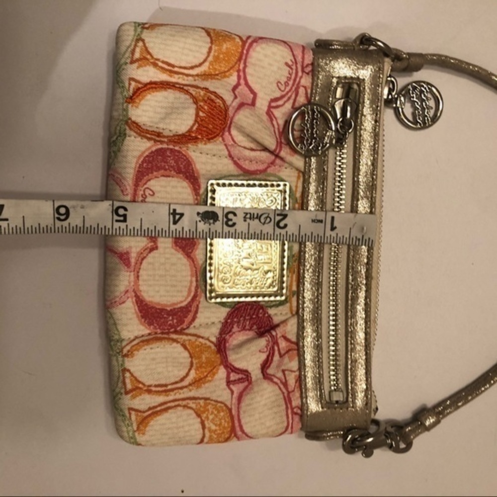 Coach poppy mini bag baguette multicolor Scribble - Picture 11 of 12